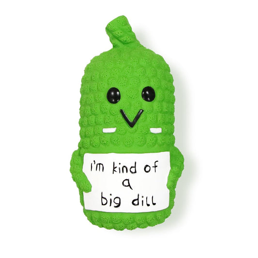 LLSPET Pickle Squeaky Dog Toys Novelty Funny Latex Chew Dog Toys for Teething Puppies Mild Chewing Small Medium Large Dogs Pet Dogs Supplies Newborn Puppy Gift