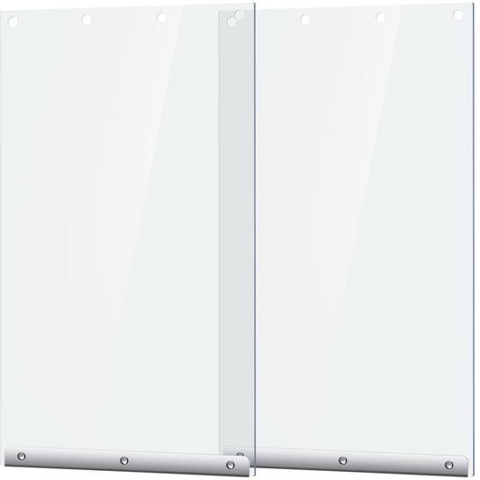 Landical 2 Pcs Dog Door Replacement Flaps Compatible with Ideal Dog Door Model DSRWXL 9.75 x 17 Inch XL Clear Weatherproof Pet Dog Door Flap Home Supplies Easy to Install